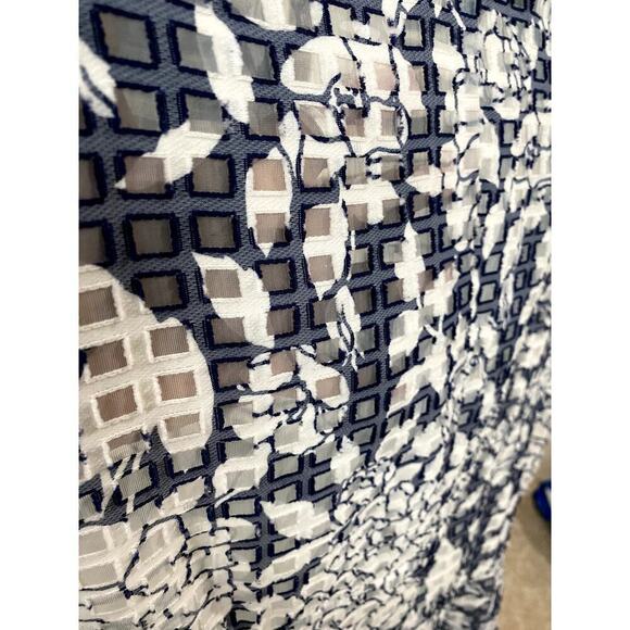 Betsey Johnson Blue/White Sleeveless Dress - Size 12 (NWT) - Picture 4 of 6